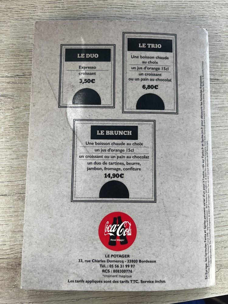 Le Potager - Menu Image 1