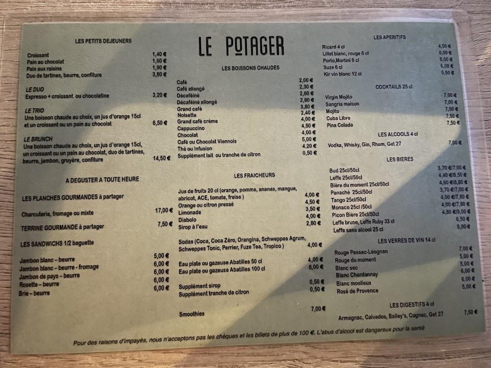 Le Potager - Menu Image 2